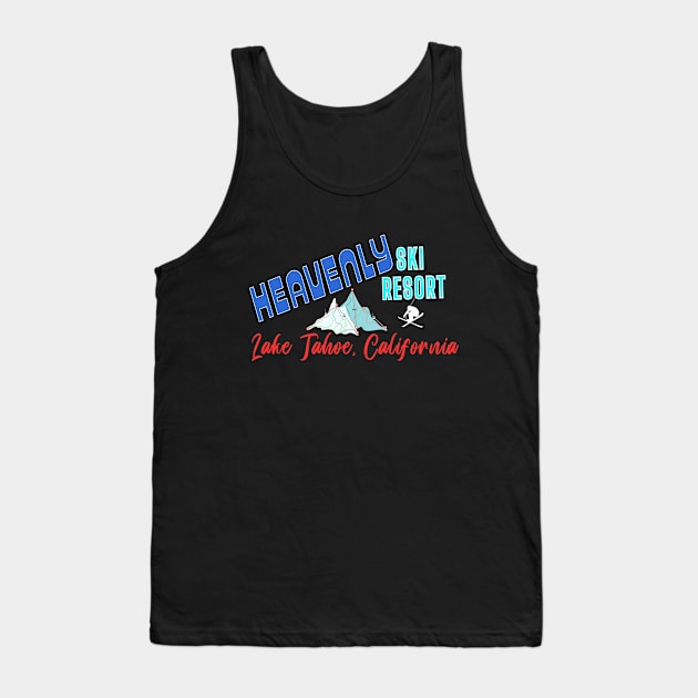 Heavenly Ski Resort Lake Tahoe U.S.A. Gift Ideas For The Ski Enthusiast. Tank Top by Papilio Art